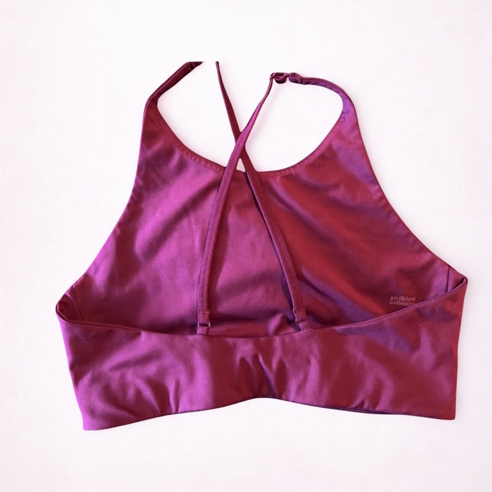 Girlfriend Collective Purple Sports Bra LIKE NEW - Picture 3 of 5